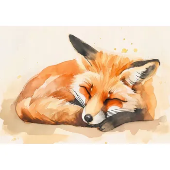 Plakát Plakát Akvarelová Idylka bez rámu 100 x 70 cm