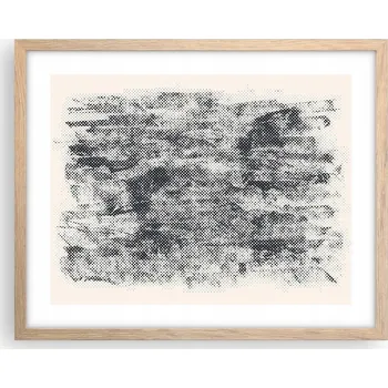 Obraz Obraz plakát na zeď v rámu světlý dub 50x40 abstrakce foto do obýváku