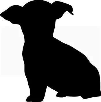 Samolepicí dekorace na vozidlo Samolepka na auto Pes Čivava 14 x 14 cm