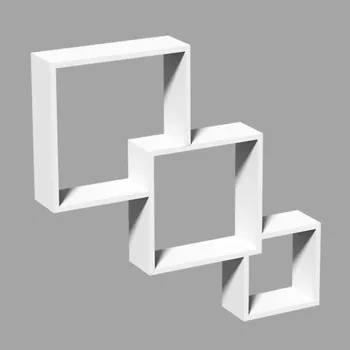 police Modulární police závěsné na zeď - cube - FIS 320/280/200 Bílá