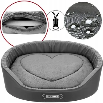 Pelíšek pro psa Kotec pro psy Lovedog šedá 70 cm x 60 cm