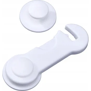 Obraz Zabezpečení skříněk, zámek zásuvek krátký, bílý