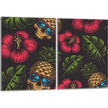 Kuchyňské prkénko Krájecí deska TMK ArtDeko sklo 2 ks