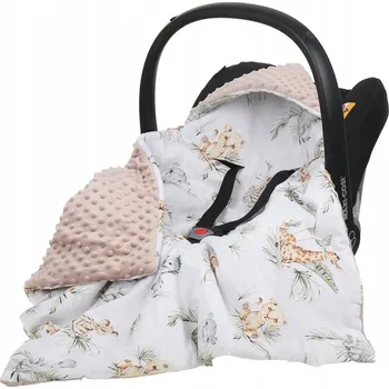 Zavinovačka BABYMAM MINKY DEKA DO AUTOSEDAČKY NOSÍTKA ZAVINOVAČKA TEPLÁ S KAPUCÍ