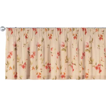 Obraz Lambrekýn na pásce s květinami o rozměrech 390 x 40 na krémovém pozadí