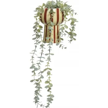umělá květina Zelená umělá závěsná dekorativní rostlina, popínavá, 11,5x11,5x15,5 cm