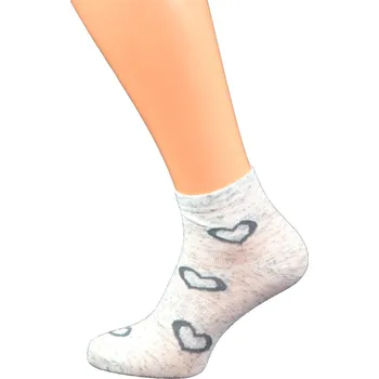 Dámské ponožky Gapo Dámské kotníkové ponožky FIT SRDÍČKO 1. Velikost: 3-4 (EU 35-37), 2. Barva: Bílá