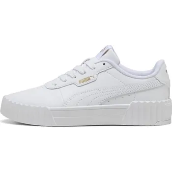 Chlapecké tenisky Dívčí obuv na volný čas Puma CARINA 3.0 JR 5 Bílá, Zlatá