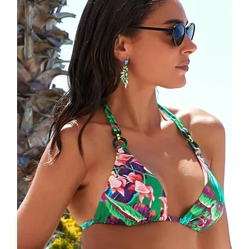 Dámské plavky Plavková podprsenka nevyztužená bez kostic LISE CHARMEL (ABB2782-14), Barva zelená, Velikost 70B