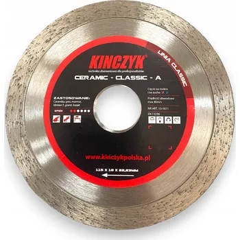 Řezný kotouč KIŃCZYK 131011 DIAMANTOVÝ KOTOUČ CERAMIC CLASSIC A