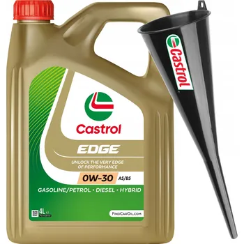 Motorový olej Castrol Edge Motorový Olej 0W-30 A5/B5 4L + Trychtýř do Auta