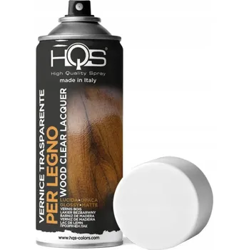 Lak na dřevo HQS SPRAY LAK TRANSPARENTNÍ LAK BARVA NA DŘEVO 400ML