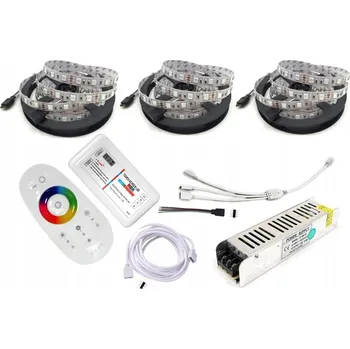 LED páska LED pásek sada 15m RGB 5050 60 LED/m DÁLKOVÝ OVLADAČ dotykové RF