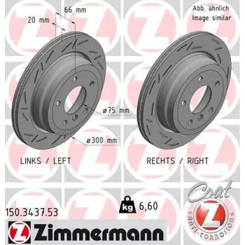 Brzdový systém Brzdový kotouč ZIMMERMANN 150.3437.53