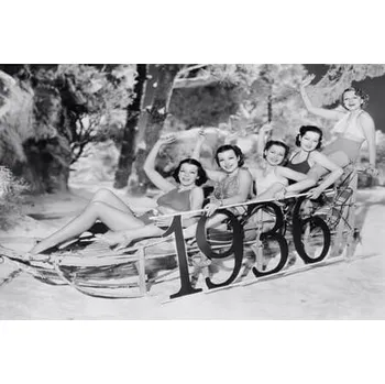 Obraz Cedule 1936 silvestr ženy