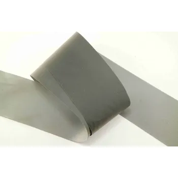 Našívací reflexní proužek - stříbrná - šířka 4 cm