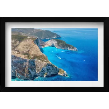 Obraz Dekorativní nástěnný obraz do pokoje Letní krajina útesu a pobřeží 30x20 cm