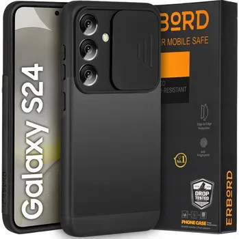 Pouzdro na mobilní telefon Zadní Kryt Erbord pro Samsung Galaxy S24 černý