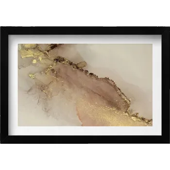 Obraz Obraz v černém rámu na zeď do obýváku kuchyně Abstrakce 30x20 cm