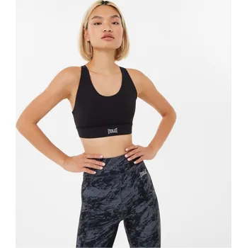 Kalhotky Everlast Medium Support Sports Bra Womens Black 8 (36)