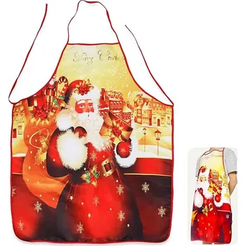 Kuchyňská zástěra VÁNOČNÍ KUCHYŇSKÁ ZÁSTĚRA JEŽÍŠEK JAKO DÁREK