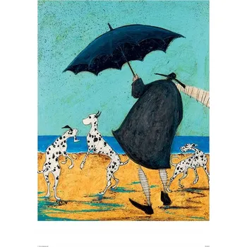 Obraz Plakát Reprodukce Sam Toft Violet na pláži, bez rámu, 40 x 50 cm