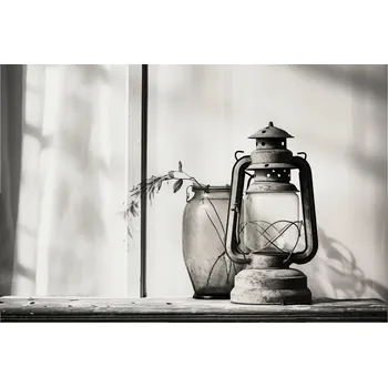 Plakát Plakát Lampa ve stínech bez rámu 45 x 30 cm