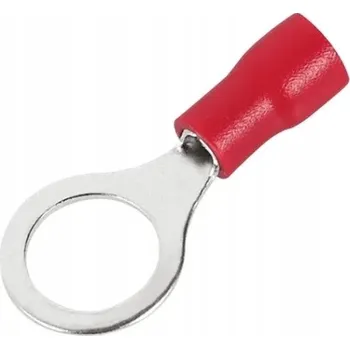 Kabelové oko Izolované kabelové oko 8,40 mm, pro vodič do 1,5 mm², červené