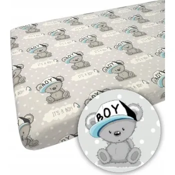 Prostěradlo PROSTĚRADLO prostěradlo do postýlky 60/120 pro chlapce, 100% bavlna UP LiLo