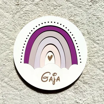 Lampička Noční lampa DREVNIANE.PL růžová