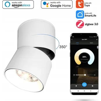Stropní bodové svítidlo Zigbee TUYA 9W nástěnný nastavitelné stmívatelné Bílé