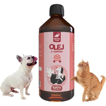 Atlantic Treat Lososový olej 100% pro psy a kočky 1000 ml