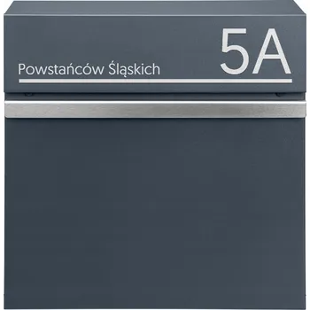 Poštovní schránka Poštovní schránka euroschránka, s vhozem, se schránkou na noviny M-TEC šedá