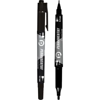 Permanentní popisovač foliový oboustranný Tetis KM501 černý na CD DVD