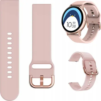 Řemínek na hodinky Univerzální pásek pro Xiaomi Amazfit GTR GTS Samsung 20 mm pudrová růžová pink