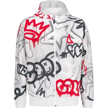 Pánská mikina Pánská mikina na zip premium ALTISPORT VOJ/ALM054MI02 ŠEDOČERVENÁ XXL