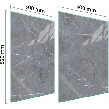 Kuchyňské prkénko Krájecí deska TMK ArtDeko sklo 2 ks