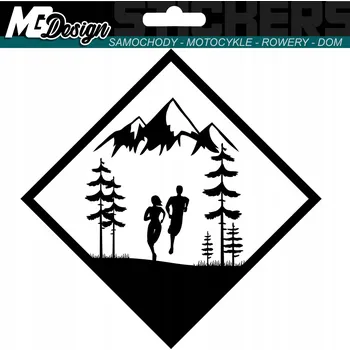 Samolepicí dekorace na vozidlo NÁLEPKA na auto SPORT FIT COUPLE PÁR 25x25 cm