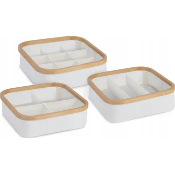 Úložný box Sada úložných boxů AD.CON béžové, 3 kusy