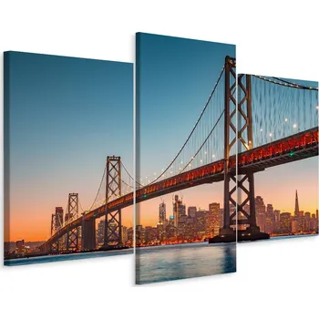 Obraz Obraz Triptych ARCHITEKTURA Most Krajina 3D 60x40