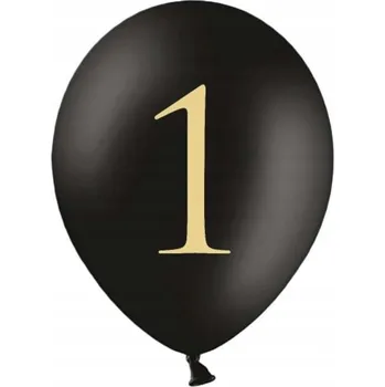 Balónek Latexové Balónky Pastelové Černé Zlaté S Potiskem 1 30Cm