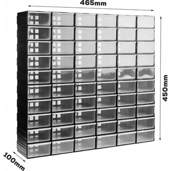 Organizér, box s přihrádkami na nářadí - 60 ks