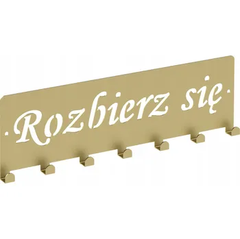 Věšák Šatní ramínko kovový Domer zlatý