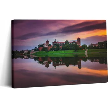 Obraz Foto Obraz na Plátně do Jídelny Dřevěný Rám Zámek Královský Wawel 30x20 cm