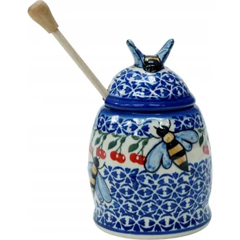 Dóza na potraviny Keramická nádoba na med Ceramika Bolesławiec
