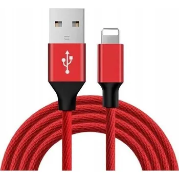 Datový kabel Kabel Bestphone USB - Apple Lightning 0 m červený
