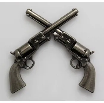 Odznak na šroubky REVOLVERY připínáček odznak staré stříbro western