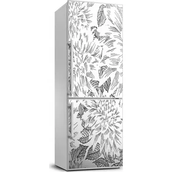 Fototapeta Samolepicí fólie na lednici s grafikou Pivoňky