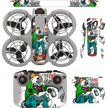 Dron DJI NEO Příslušenství - Samolepky Cap Man na ovladač DJI RC-N3 a dron DJI NEO