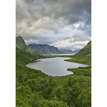 Obraz Plakát Norský fjord 9 bez rámu 21 x 29,7 cm